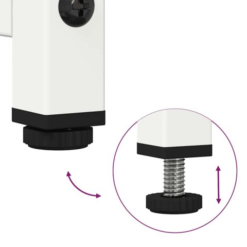 KOMODA BIAŁA 68X39X107CM STAL