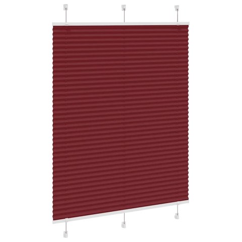 ROLETA PLISOWANA BORDOWY CZERWONY 105X150CM SZEROKOŚĆ TKANINY