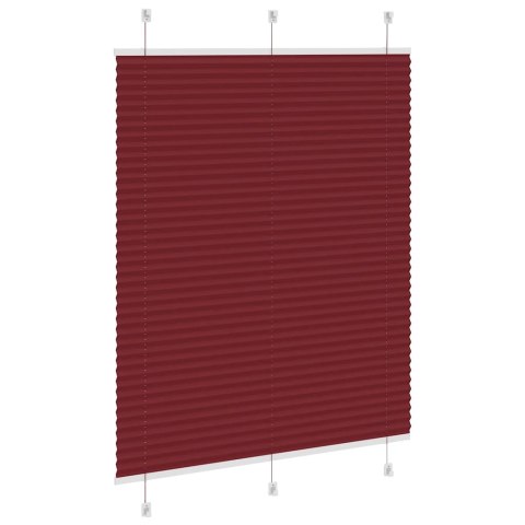 ROLETA PLISOWANA BORDOWY CZERWONY 105X150CM SZEROKOŚĆ TKANINY