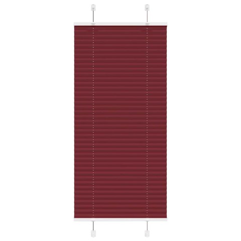 ROLETA PLISOWANA BORDOWY CZERWONY 65X150CM SZEROKOŚĆ TKANINY