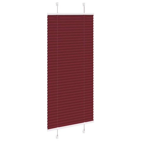 ROLETA PLISOWANA BORDOWY CZERWONY 65X150CM SZEROKOŚĆ TKANINY