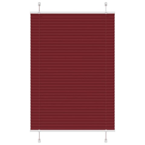 ROLETA PLISOWANA BORDOWY CZERWONY 95X100CM SZEROKOŚĆ TKANINY