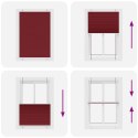 ROLETA PLISOWANA BORDOWY CZERWONY 95X100CM SZEROKOŚĆ TKANINY