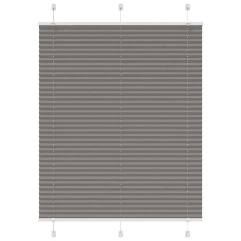 ROLETA PLISOWANA ANTRACYTOWA 105X150CM SZEROKOŚĆ TKANINY