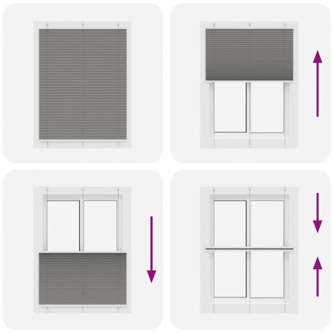 ROLETA PLISOWANA ANTRACYTOWA 105X150CM SZEROKOŚĆ TKANINY