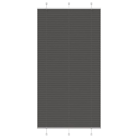 ROLETA PLISOWANA CZARNA 105X200CM SZEROKOŚĆ TKANINY 104,4CM