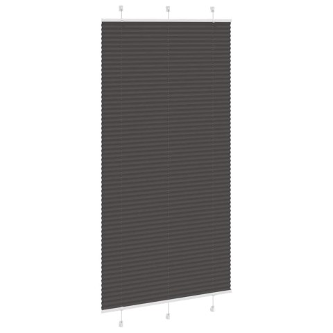 ROLETA PLISOWANA CZARNA 105X200CM SZEROKOŚĆ TKANINY 104,4CM