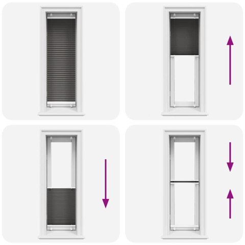 ROLETA PLISOWANA CZARNA 50X100CM SZEROKOŚĆ TKANINY 49,4CM