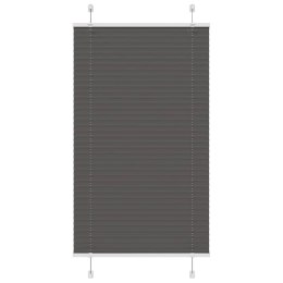 ROLETA PLISOWANA CZARNA 75X100CM SZEROKOŚĆ TKANINY 74,4CM