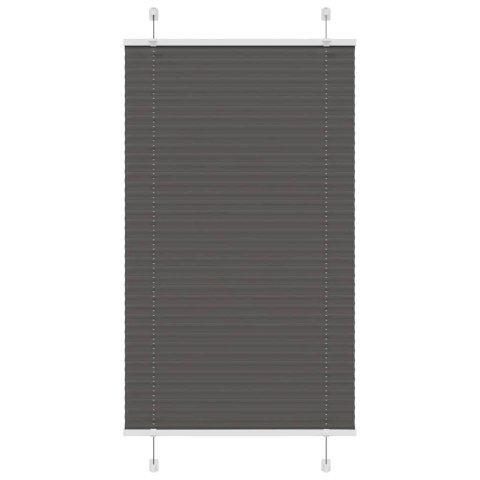ROLETA PLISOWANA CZARNA 75X100CM SZEROKOŚĆ TKANINY 74,4CM