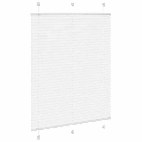 ROLETA PLISOWANA BIAŁA 110X100CM SZEROKOŚĆ TKANINY 109,4CM