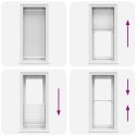 ROLETA PLISOWANA BIAŁA 65X150CM SZEROKOŚĆ TKANINY 64,4CM