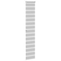 ROLETA ZEBRA JASNOSZARA SZEROKOŚĆ TKANINY 35,9CM POLIESTER