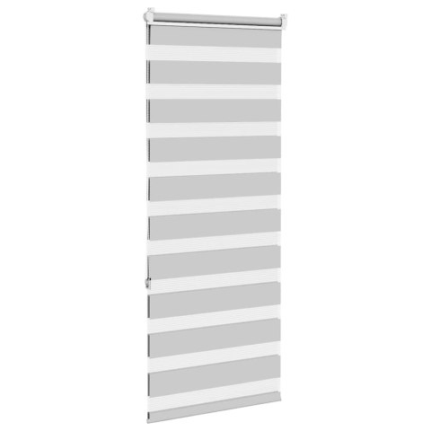 ROLETA ZEBRA JASNOSZARA SZEROKOŚĆ TKANINY 60,9CM POLIESTER