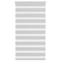 ROLETA ZEBRA JASNOSZARA SZEROKOŚĆ TKANINY 85,9CM POLIESTER