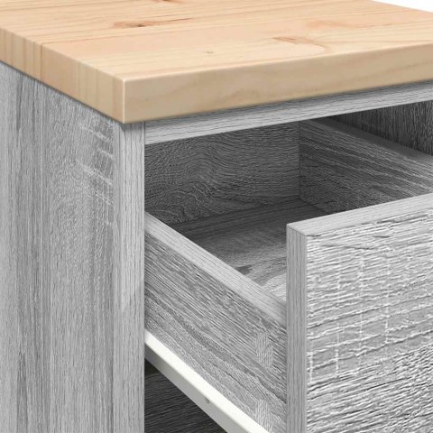 GARAŻOWA SZAFKA DO PRZECHOWYWANIA SZARA SONOMA 30X51X85CM