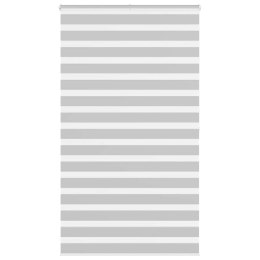 ROLETA ZEBRA JASNOSZARA SZEROKOŚĆ TKANINY 130,9CM POLIESTER