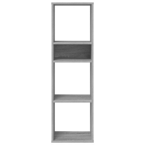 SZAFKA NA KSIĄŻKI SZARY DĄB SONOMA 34X31X112CM