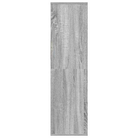 SZAFKA NA KSIĄŻKI SZARY DĄB SONOMA 34X31X112CM