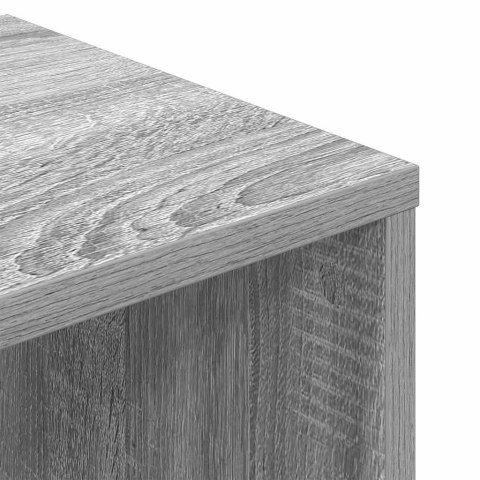 SZAFKA NA KSIĄŻKI SZARY DĄB SONOMA 34X31X112CM