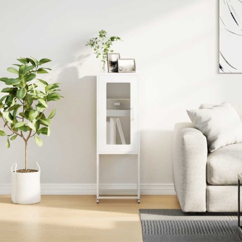 KOMODA BIAŁA 36X39X107CM STAL WALCOWANA NA ZIMNO