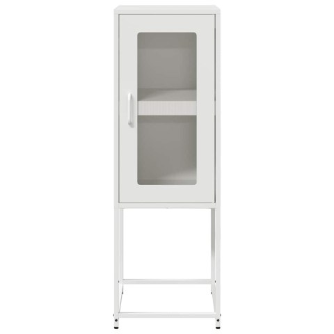 KOMODA BIAŁA 36X39X107CM STAL WALCOWANA NA ZIMNO