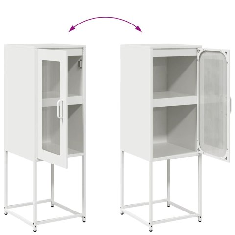 KOMODA BIAŁA 36X39X107CM STAL WALCOWANA NA ZIMNO