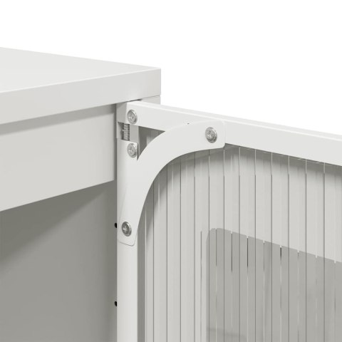 KOMODA BIAŁA 36X39X107CM STAL WALCOWANA NA ZIMNO