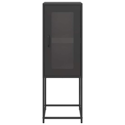 KOMODA CZARNA 36X39X107CM STAL WALCOWANA NA ZIMNO