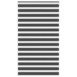 ROLETA ZEBRA CZARNA SZEROKOŚĆ TKANINY 130,9CM POLIESTER