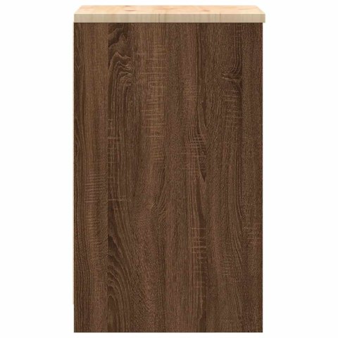 GARAŻOWA SZAFKA DO PRZECHOWYWANIA BRĄZOWY DĄB 40X51X85CM