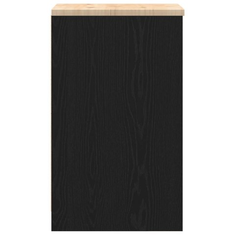 GARAŻOWA SZAFKA DO PRZECHOWYWANIA CZARNA 40X51X85CM