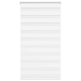 ROLETA ZEBRA BIAŁA SZEROKOŚĆ TKANINY 80,9CM POLIESTER