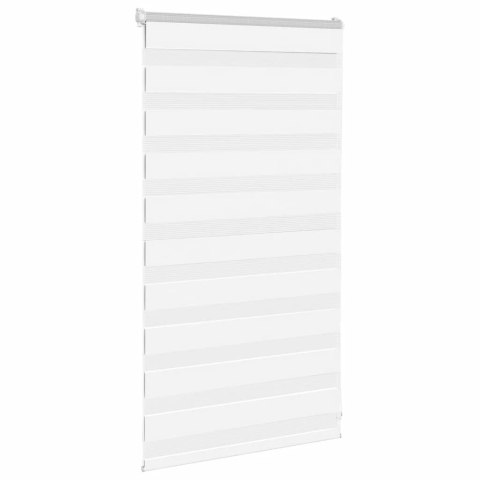 ROLETA ZEBRA BIAŁA SZEROKOŚĆ TKANINY 80,9CM POLIESTER