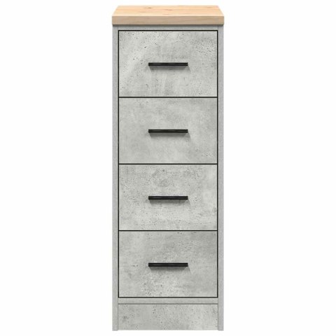 GARAŻOWA SZAFKA DO PRZECHOWYWANIA SZARY BETON 30X51X85CM