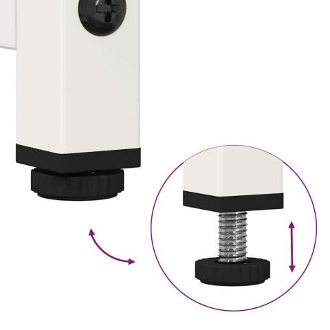 KOMODA BIAŁA 36X39X123CM STAL WALCOWANA NA ZIMNO