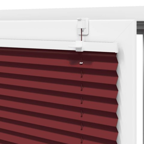 ROLETA PLISOWANA BORDOWY CZERWONY 65X100CM SZEROKOŚĆ TKANINY