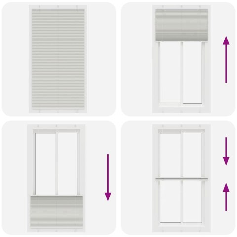 ROLETA PLISOWANA JASNOSZARA 110X200CM SZEROKOŚĆ TKANINY 109,4CM