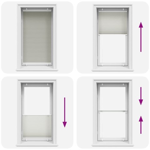 ROLETA PLISOWANA JASNOSZARA 70X100CM SZEROKOŚĆ TKANINY 69,4CM