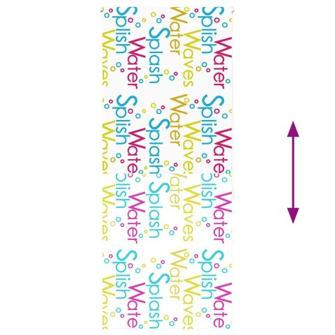 ROLETA PRYSZNICOWA 110X240CM SZEROKOŚĆ TKANINY 106CM