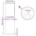 ROLETA PRYSZNICOWA Z KASETĄ 80X240CM SZEROKOŚĆ TKANINY 76CM