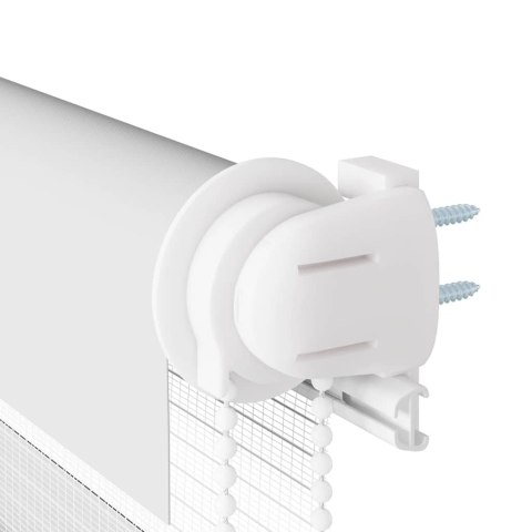 ROLETA ZEBRA BIAŁA SZEROKOŚĆ TKANINY 120,9CM POLIESTER