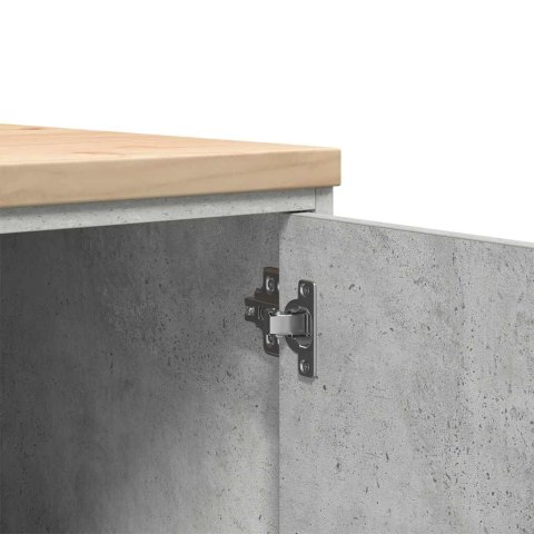 GARAŻOWA SZAFKA DO PRZECHOWYWANIA SZARY BETON 30X51X85CM