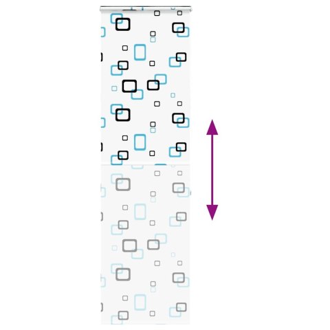 ROLETA PRYSZNICOWA Z KASETĄ 70X240CM SZEROKOŚĆ TKANINY 66CM