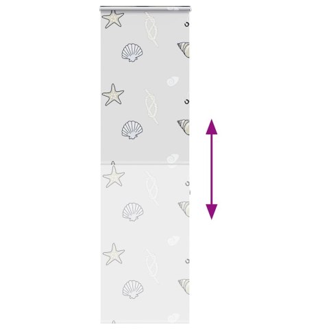 ROLETA PRYSZNICOWA Z KASETĄ 70X240CM SZEROKOŚĆ TKANINY 66CM