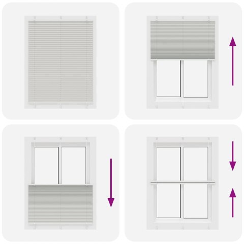 ROLETA PLISOWANA JASNOSZARA 105X100CM SZEROKOŚĆ TKANINY 104,4CM