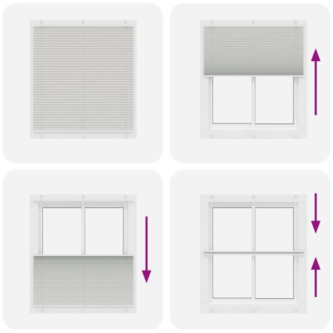 ROLETA PLISOWANA JASNOSZARA 115X100CM SZEROKOŚĆ TKANINY 114,4CM