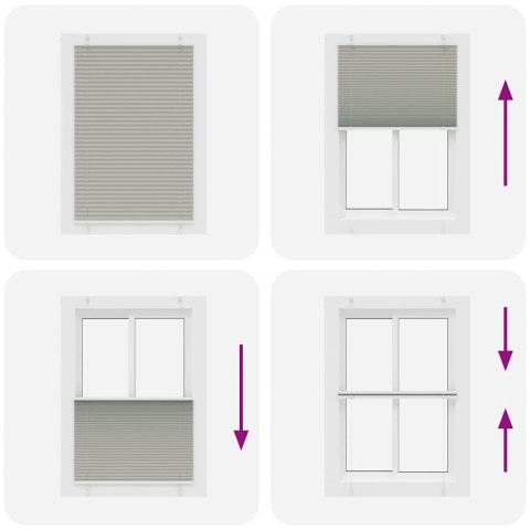 ROLETA PLISOWANA JASNOSZARA 85X150CM SZEROKOŚĆ TKANINY 84,4CM