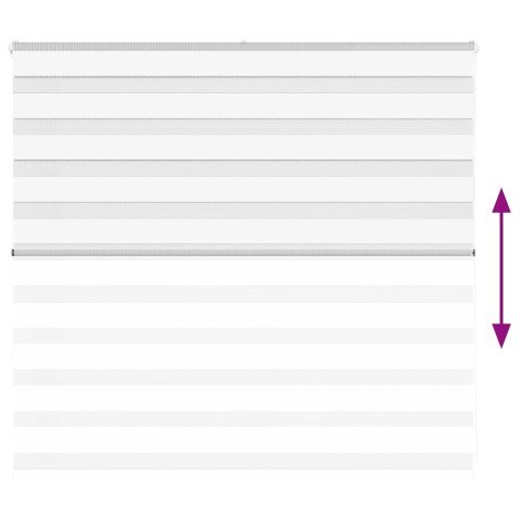 ROLETA ZEBRA BIAŁA SZEROKOŚĆ TKANINY 160,9CM POLIESTER