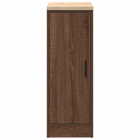 GARAŻOWA SZAFKA DO PRZECHOWYWANIA BRĄZOWY DĄB 30X51X85CM